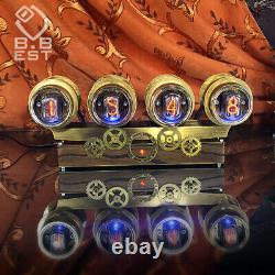 Horloge De Bureau Nixie Tube In-12 Steampunk Fabriqué En Ukraine