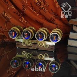 Horloge De Bureau Nixie Tube In-12 Steampunk Fabriqué En Ukraine