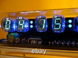 Horloge Nixie Avec 6 Tubes Iv22 Vfd, Télécommande, Boîtier Acrylique, Led Rgb, Alarme