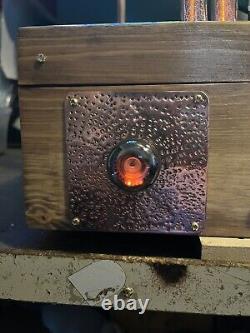 Horloge Nixie IN-14 rétro Steampunk. Tube à rayons X vintage avec 27 RGB + Dékatron