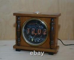 Horloge Numérique D'alarme Nixie Tube, Époque Soviétique, Véritable Boîtier Vintage