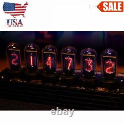 Horloge à tube Nixie EleksTube IPS RGB Glow avec styles de cadran personnalisés Affichage Cadeaux US#
