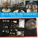 Horloge à Tube Nixie In-12 Classique Vintage En Kit Diy / Non Assemblée Avec Boîtier En Verre Rond