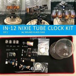 Horloge à tube Nixie IN-12 vintage classique kit DIY non assemblé avec étui en verre - JOLI