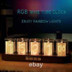Horloge à tube Nixie numérique à LED RGB parfait pour la décoration de bureau de jeu