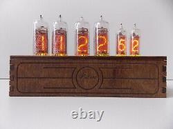 Horloge à tubes Nixie IN14 IN16 RGB pour table de bureau - Horloge vintage rétro ancienne pour chambre