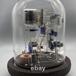 Horloge à tubes Nixie IN-12 classique vintage en kit DIY non assemblé avec boîtier en verre COOL