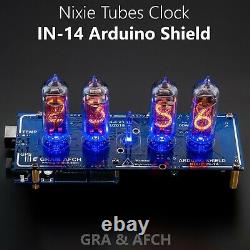 In-14 Arduino Shield Ncs314-4 Nixie Tubes Horloge Gps Remote 12/24h Machine À Sous