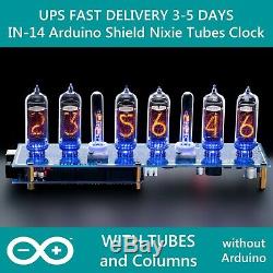 In-14 Arduino Shield Nixie Tube Clock Tubes Colonnes Rapide 3-5 Jours