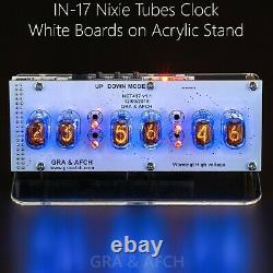 In-17 Nixie Tubes Horloge Musicale, Usb, Arduino Compatible 12/24h Slotmachine