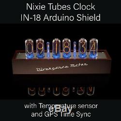 In-18 Nixie Tubes Horloge Divergence Compteur Sync Gps. 12 / 24h, 3-5days Livraison Gratuite