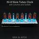 In-8 Tubes Nixie Tubes D'horloge Colonnes Temp F/c 12/24h Slotmachine Avec Socket