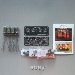 KIT DIY Horloge Nixie IN-8-2 avec rétroéclairage RGB et alarme - Toutes les pièces avec des nouveaux tubes.