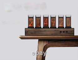 Kit D'horloge Électronique Nixie Avec 6 Pcs Tubes Led Home Desk Digital Glow 5v Usb