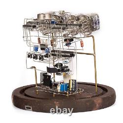 Kit d'horloge à tubes Nixie IN-12 classique vintage en verre rond non assemblé DIY