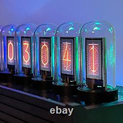 Les Yeux. Sys, Tube Nixie Ips Vintage Réveil Numérique, 6 Bit Rgb Glow Temps LCD Pho