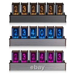 Moderne Digital Rgb Tube Clock 6 Chiffres Colorful Led Clock Retro Nixie Tube Kit