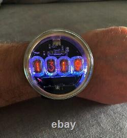 Montre-bracelet à tubes Nixie, horloge IN-17 à décharge de gaz, chargeur métro de type C