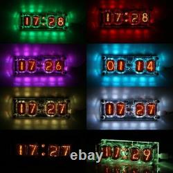 Nixie Clock 4 X In-12 Avec Tube Rgb Rétro-éclairage Assemblé 12/24 Format USA Magasin