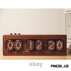 Nixie Clock Electronic Tube 6-bit Digital Led Horloge In12 Africain Padauk Pe66