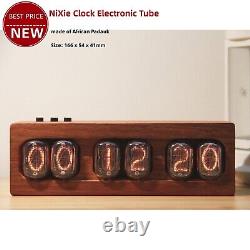 Nixie Clock Tube 6-bit Digital Led Horloge In12 Padauk Africain Pour Bricolage Ornement