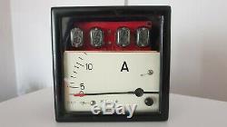 Nixie Horloge Électronique (cas Vintage Industrial Ampèremètre)