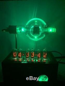 Nixie Horloge In-14 Steampunk. Rvb Lit Rca Radiotron 860 Tube. Ezekiel Modèle Anneau