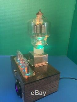 Nixie Horloge In-14 Tube. Le Style Steampunk. Lit 300 Watt Émetteur. Verre D'uranium