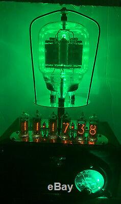 Nixie Horloge In-14 Tube. Steampunk. U. S. Marine, Western Electric 701a Radar Tube