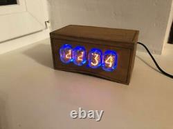 Nixie Tube Clock In-12 Retro Vintage Steampunk. Enceinte En Bois. Meilleur Cadeau
