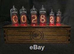 Nixie Tube Clock Vintage Pulsar In-14 + In-16 Rgb 6-tubes