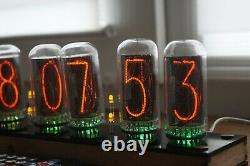 Nixie Tube Horloge Comprennent In-18 Tubes Et Contreplaqué Cas Transparent Rétro Vintage