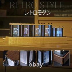 Nixie Tube Style Horloge Rétro X Modern Led Digital 16 Mil. Couleurs Rgb Japon Nouveau