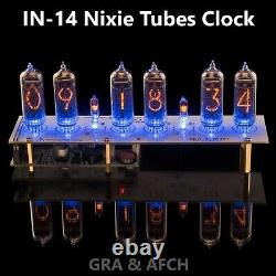 Nixie Tubes Horloge In-14 Arduino Musical 12/24h Machine À Sous Pas De Colonnes Gra&afch