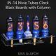 Nixie Tubes Horloge In-14 Avec Colonne Et Chaussettes 12/24h 4 Tubes Gold\black Boards