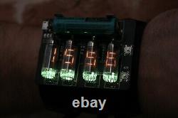 Nixie Vfd Numitron Era Wrist Wrist Watch Clock Iv-9 Date Affichage De La Température Metro