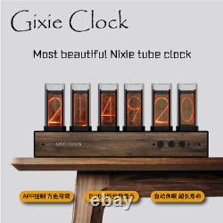 Rgb Glow Tube Horloge Led Numérique Nixie Horloge De Bureau Rétro Électronique 6 Bit 5v