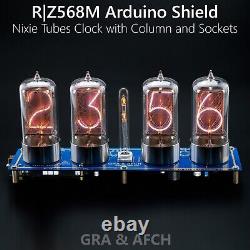 Rz568 Arduino Shield Extra Large 4 Tubes Nixie Horloge 4 Tubes Optionnelles