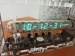 Tube De Glace Assemblé Nixie Era Retro Bureau Adafruit Clock Iv-18 Steampunk Style Vfd