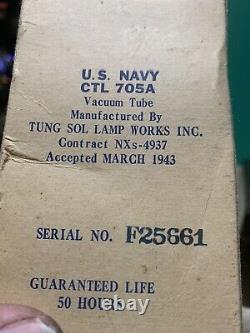 Tube Nixie Clock In-14. Steampunk. Vintage U.s. Navy, Tube Tung-sol Ctl-705a H/v