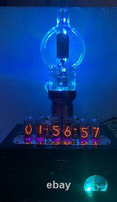 Tube Nixie Clock In-14. Style Steampunk. Tube Lit Eimac250-th, Avec Anneau D’ezéchiel