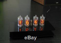 Tube Nixie Horloge Avec 4 Pièces Tubes Z570m Avec Rétro-éclairage Rgb Alarme Et Carillon