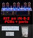 Tubes Nixie Clock N-pcb Bricolage 8-2 Kit + Toutes Les Pièces, Mini Divergence Compteur Avec Tuyaux