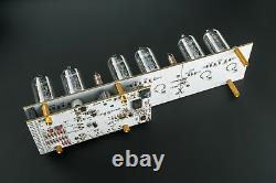 Z573m White Nixie Tubes Clock Musique Usb Arduino Comp. Temp F/c Gra & Afch