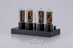 Zin18 In18 New Nixie Tube Clock Classique En Aluminium Noir Cas Wifi Android / Iphone
