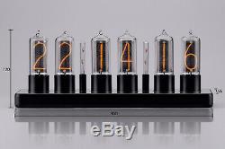 Zin18 In18 Nixie Tube Clock Noir Aluminium Case Wifi Android / Iphone Skeleton