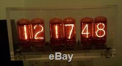 Zm1040 Nixie Tube Clock, Avec 6 Tubes Et Enveloppe Lexan, Assemblés